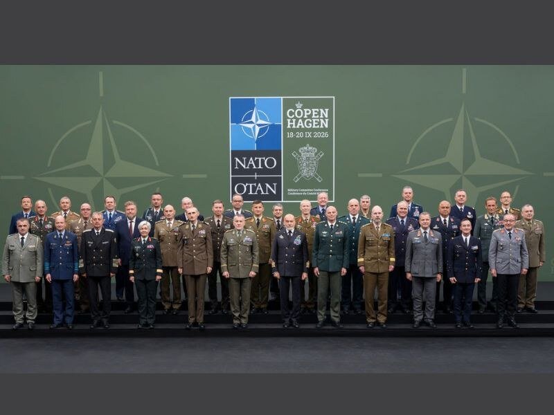 Los jefes de Defensa de la OTAN durante la reunión en Copenhagen.