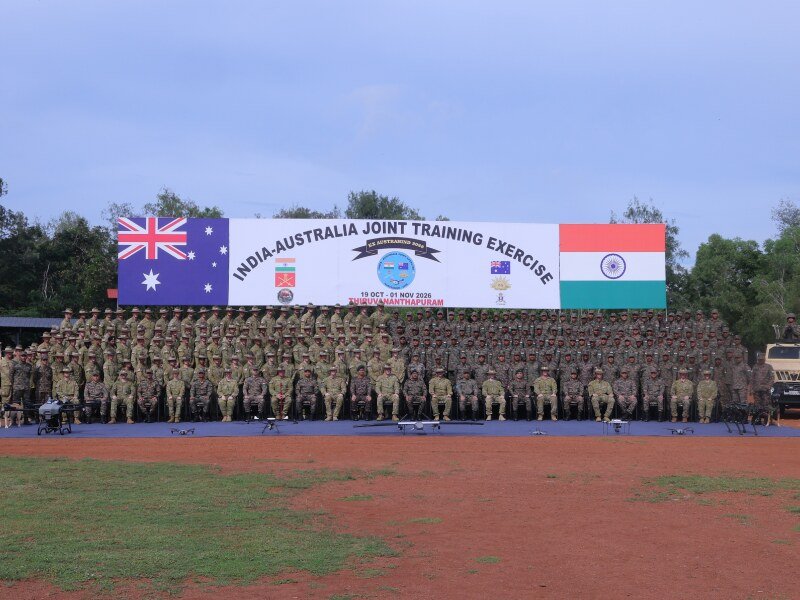 Ceremonia de inicio del ejercicio militar combinado AUSTRAHIND.