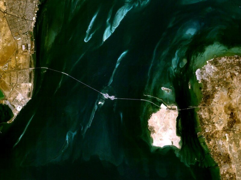 Imagen satelital de la calzada del Rey Fahd